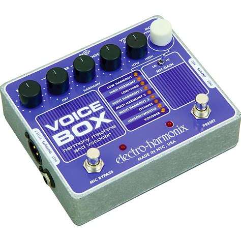 electro-harmonix voice box harmony vocoder pedal|Electro.